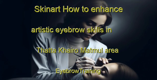 Skinart How to enhance artistic eyebrow skills in Thatta Khairo Matmul area | EyebrowTraining | EyebrowClasses | SkinartTraining-Pakistan