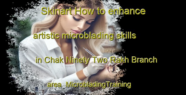 Skinart How to enhance artistic microblading skills in Chak Ninety Two Rakh Branch area | MicrobladingTraining | MicrobladingClasses | SkinartTraining-Pakistan