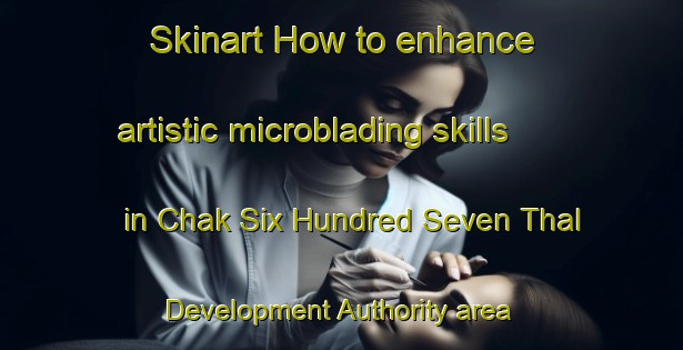 Skinart How to enhance artistic microblading skills in Chak Six Hundred Seven Thal Development Authority area | MicrobladingTraining | MicrobladingClasses | SkinartTraining-Pakistan