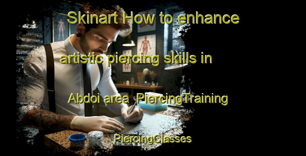 Skinart How to enhance artistic piercing skills in Abdoi area | #PiercingTraining #PiercingClasses #SkinartTraining-Pakistan