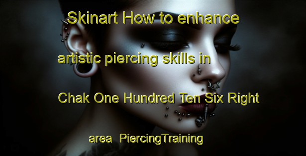 Skinart How to enhance artistic piercing skills in Chak One Hundred Ten Six Right area | PiercingTraining | PiercingClasses | SkinartTraining-Pakistan