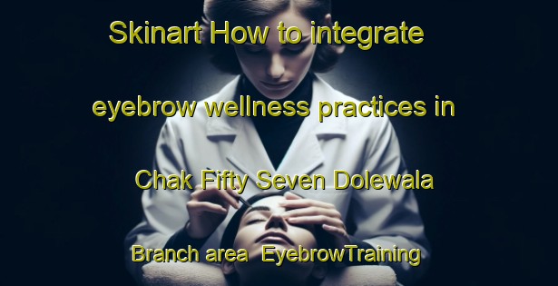 Skinart How to integrate eyebrow wellness practices in Chak Fifty Seven Dolewala Branch area | EyebrowTraining | EyebrowClasses | SkinartTraining-Pakistan