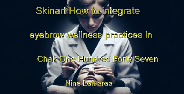 Skinart How to integrate eyebrow wellness practices in Chak One Hundred Forty Seven Nine Left area | EyebrowTraining | EyebrowClasses | SkinartTraining-Pakistan