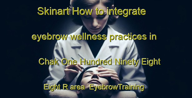 Skinart How to integrate eyebrow wellness practices in Chak One Hundred Ninety Eight Eight R area | EyebrowTraining | EyebrowClasses | SkinartTraining-Pakistan