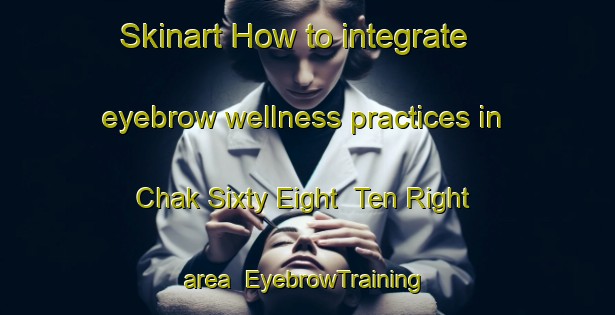 Skinart How to integrate eyebrow wellness practices in Chak Sixty Eight  Ten Right area | EyebrowTraining | EyebrowClasses | SkinartTraining-Pakistan