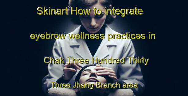 Skinart How to integrate eyebrow wellness practices in Chak Three Hundred Thirty Three Jhang Branch area | EyebrowTraining | EyebrowClasses | SkinartTraining-Pakistan