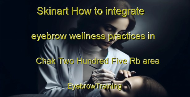 Skinart How to integrate eyebrow wellness practices in Chak Two Hundred Five Rb area | EyebrowTraining | EyebrowClasses | SkinartTraining-Pakistan