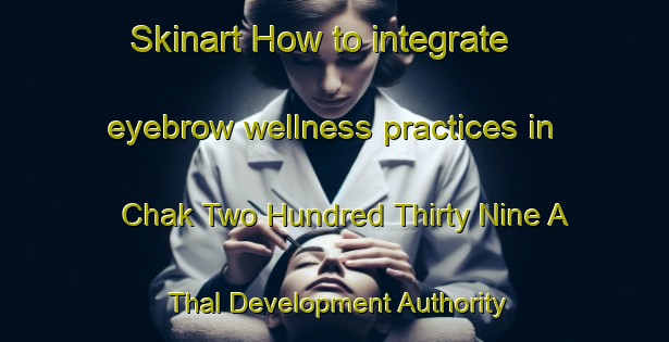 Skinart How to integrate eyebrow wellness practices in Chak Two Hundred Thirty Nine A Thal Development Authority area | EyebrowTraining | EyebrowClasses | SkinartTraining-Pakistan