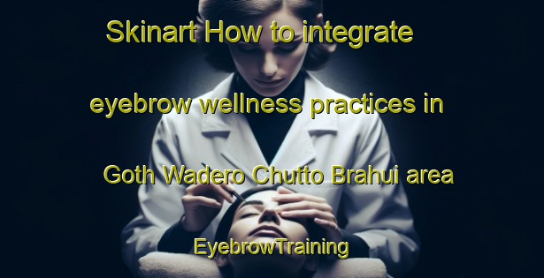 Skinart How to integrate eyebrow wellness practices in Goth Wadero Chutto Brahui area | EyebrowTraining | EyebrowClasses | SkinartTraining-Pakistan