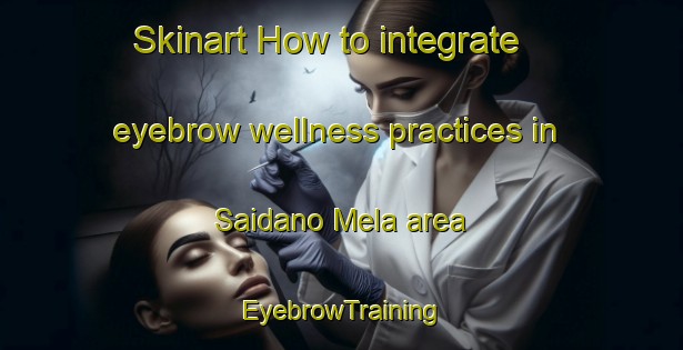 Skinart How to integrate eyebrow wellness practices in Saidano Mela area | EyebrowTraining | EyebrowClasses | SkinartTraining-Pakistan