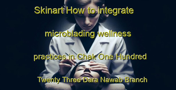 Skinart How to integrate microblading wellness practices in Chak One Hundred Twenty Three Dara Nawab Branch area | MicrobladingTraining | MicrobladingClasses | SkinartTraining-Pakistan