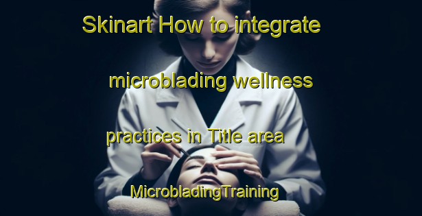 Skinart How to integrate microblading wellness practices in Title area | MicrobladingTraining | MicrobladingClasses | SkinartTraining-Pakistan