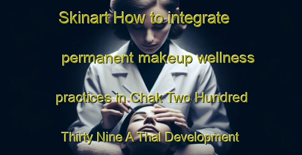 Skinart How to integrate permanent makeup wellness practices in Chak Two Hundred Thirty Nine A Thal Development Authority area | PermanentmakeupTraining | PermanentmakeupClasses | SkinartTraining-Pakistan