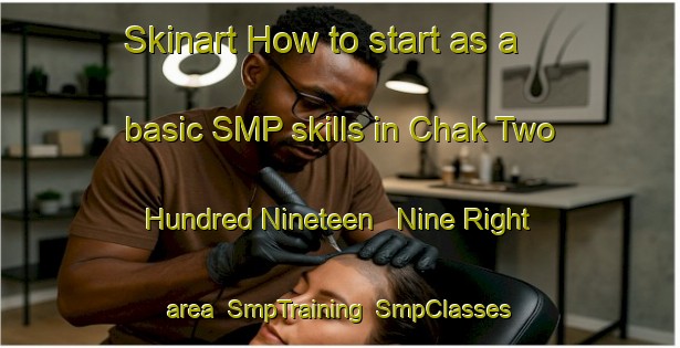 Skinart How to start as a basic SMP skills in Chak Two Hundred Nineteen   Nine Right area | SmpTraining | SmpClasses | SkinartTraining-Pakistan