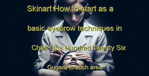Skinart How to start as a basic eyebrow techniques in Chak One Hundred Twenty Six Gugera Branch area | EyebrowTraining | EyebrowClasses | SkinartTraining-Pakistan
