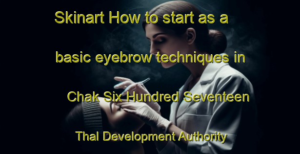 Skinart How to start as a basic eyebrow techniques in Chak Six Hundred Seventeen Thal Development Authority area | EyebrowTraining | EyebrowClasses | SkinartTraining-Pakistan