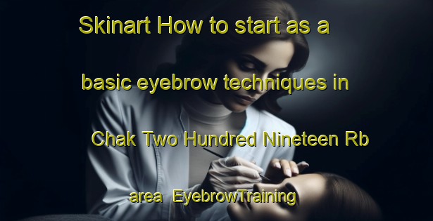 Skinart How to start as a basic eyebrow techniques in Chak Two Hundred Nineteen Rb area | EyebrowTraining | EyebrowClasses | SkinartTraining-Pakistan