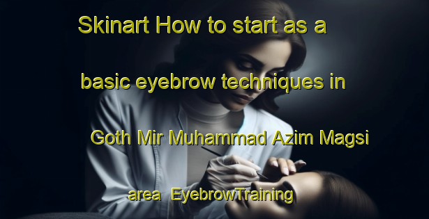 Skinart How to start as a basic eyebrow techniques in Goth Mir Muhammad Azim Magsi area | EyebrowTraining | EyebrowClasses | SkinartTraining-Pakistan
