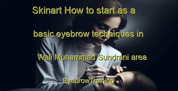 Skinart How to start as a basic eyebrow techniques in Wali Muhammad Sundrani area | EyebrowTraining | EyebrowClasses | SkinartTraining-Pakistan