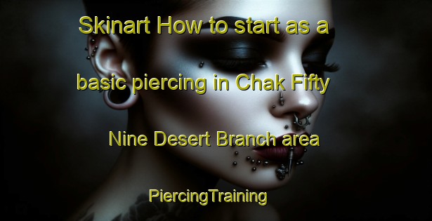 Skinart How to start as a basic piercing in Chak Fifty Nine Desert Branch area | PiercingTraining | PiercingClasses | SkinartTraining-Pakistan