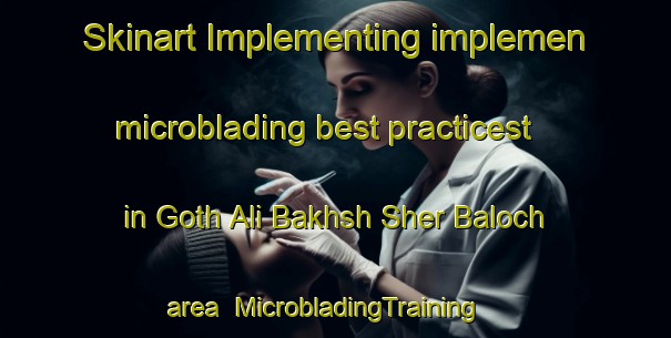 Skinart Implementing implemen microblading best practicest in Goth Ali Bakhsh Sher Baloch area | MicrobladingTraining | MicrobladingClasses | SkinartTraining-Pakistan