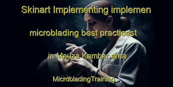 Skinart Implementing implemen microblading best practicest in Mauza Kambar area | MicrobladingTraining | MicrobladingClasses | SkinartTraining-Pakistan