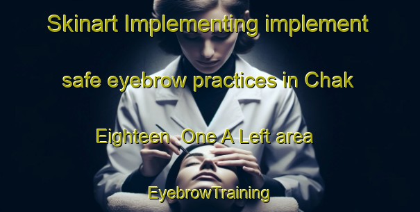 Skinart Implementing implement safe eyebrow practices in Chak Eighteen  One A Left area | EyebrowTraining | EyebrowClasses | SkinartTraining-Pakistan