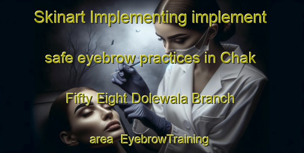 Skinart Implementing implement safe eyebrow practices in Chak Fifty Eight Dolewala Branch area | EyebrowTraining | EyebrowClasses | SkinartTraining-Pakistan