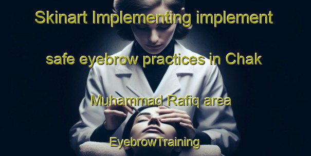Skinart Implementing implement safe eyebrow practices in Chak Muhammad Rafiq area | EyebrowTraining | EyebrowClasses | SkinartTraining-Pakistan