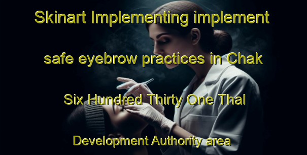 Skinart Implementing implement safe eyebrow practices in Chak Six Hundred Thirty One Thal Development Authority area | EyebrowTraining | EyebrowClasses | SkinartTraining-Pakistan