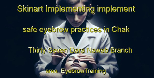 Skinart Implementing implement safe eyebrow practices in Chak Thirty Seven Dara Nawab Branch area | EyebrowTraining | EyebrowClasses | SkinartTraining-Pakistan