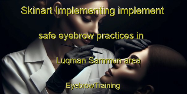 Skinart Implementing implement safe eyebrow practices in Luqman Sammun area | EyebrowTraining | EyebrowClasses | SkinartTraining-Pakistan