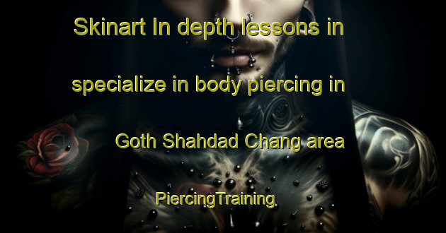Skinart In-depth lessons in specialize in body piercing in Goth Shahdad Chang area | PiercingTraining | PiercingClasses | SkinartTraining-Pakistan