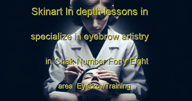 Skinart In-depth lessons in specialize in eyebrow artistry in Chak Number Forty Eight area | EyebrowTraining | EyebrowClasses | SkinartTraining-Pakistan