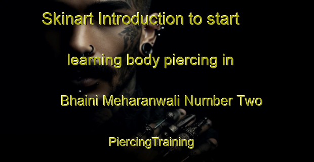 Skinart Introduction to start learning body piercing in Bhaini Meharanwali Number Two | PiercingTraining | PiercingClasses | SkinartTraining-Pakistan