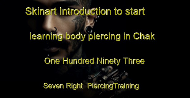 Skinart Introduction to start learning body piercing in Chak One Hundred Ninety Three   Seven Right | PiercingTraining | PiercingClasses | SkinartTraining-Pakistan