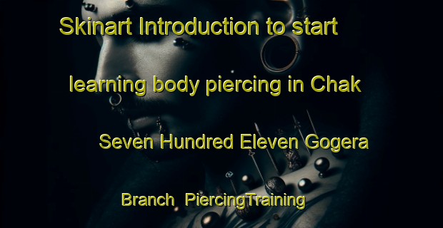 Skinart Introduction to start learning body piercing in Chak Seven Hundred Eleven Gogera Branch | PiercingTraining | PiercingClasses | SkinartTraining-Pakistan