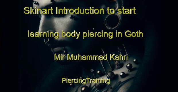 Skinart Introduction to start learning body piercing in Goth Mir Muhammad Kahri | PiercingTraining | PiercingClasses | SkinartTraining-Pakistan