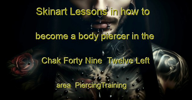 Skinart Lessons in how to become a body piercer in the Chak Forty Nine  Twelve Left area | PiercingTraining | PiercingClasses | SkinartTraining-Pakistan