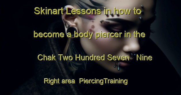 Skinart Lessons in how to become a body piercer in the Chak Two Hundred Seven   Nine Right area | PiercingTraining | PiercingClasses | SkinartTraining-Pakistan
