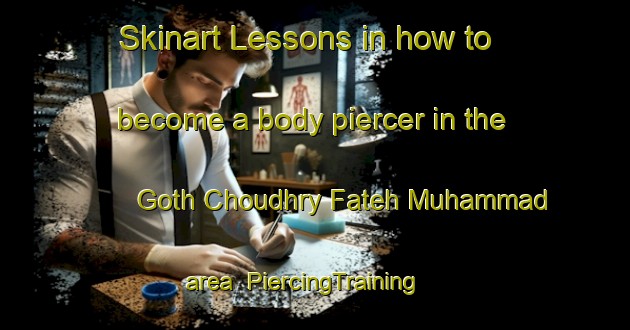 Skinart Lessons in how to become a body piercer in the Goth Choudhry Fateh Muhammad area | PiercingTraining | PiercingClasses | SkinartTraining-Pakistan