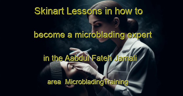 Skinart Lessons in how to become a microblading expert in the Aabdul Fateh Jamali area | MicrobladingTraining | MicrobladingClasses | SkinartTraining-Pakistan