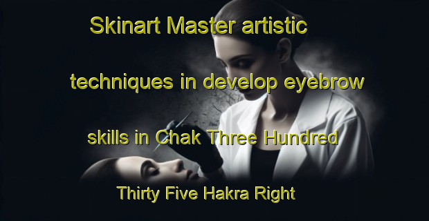 Skinart Master artistic techniques in develop eyebrow skills in Chak Three Hundred Thirty Five Hakra Right | EyebrowTraining | EyebrowClasses | SkinartTraining-Pakistan