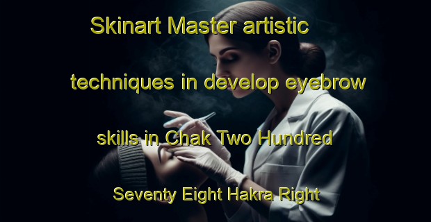 Skinart Master artistic techniques in develop eyebrow skills in Chak Two Hundred Seventy Eight Hakra Right Sharqi | EyebrowTraining | EyebrowClasses | SkinartTraining-Pakistan