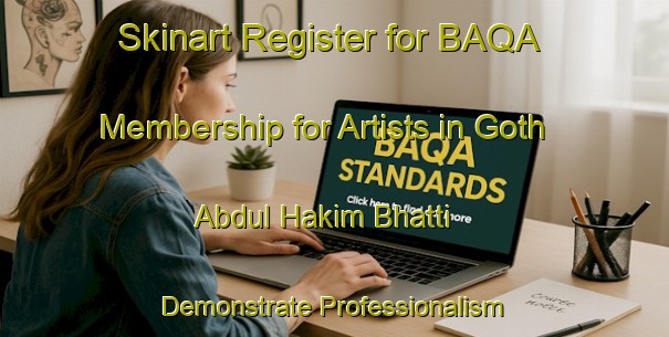 Skinart Register for BAQA Membership for Artists in Goth Abdul Hakim Bhatti - Demonstrate Professionalism | Body Art Qualification Authority | BAQA-Pakistan