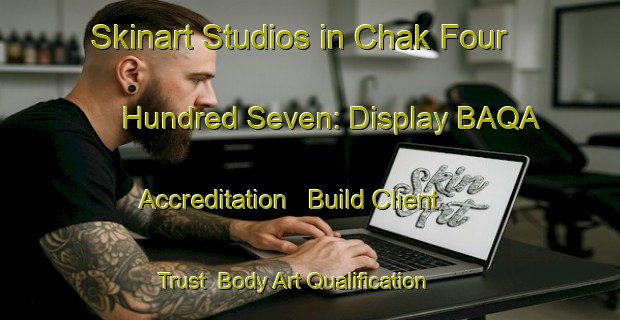 Skinart Studios in Chak Four Hundred Seven: Display BAQA Accreditation - Build Client Trust | Body Art Qualification Authority | BAQA-Pakistan