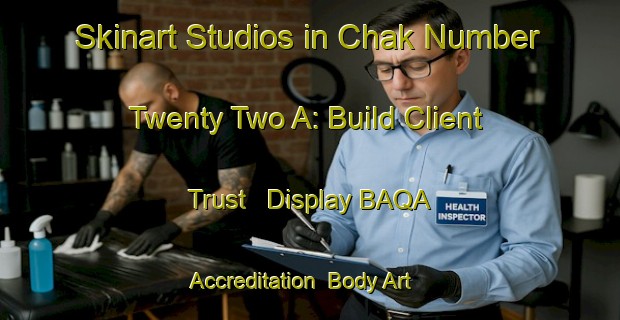 Skinart Studios in Chak Number Twenty Two A: Build Client Trust - Display BAQA Accreditation | Body Art Qualification Authority | BAQA-Pakistan