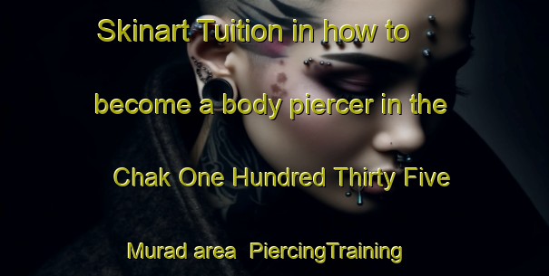 Skinart Tuition in how to become a body piercer in the Chak One Hundred Thirty Five Murad area | PiercingTraining | PiercingClasses | SkinartTraining-Pakistan