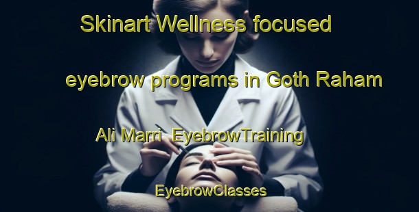 Skinart Wellness-focused eyebrow programs in Goth Raham Ali Marri | EyebrowTraining | EyebrowClasses | SkinartTraining-Pakistan